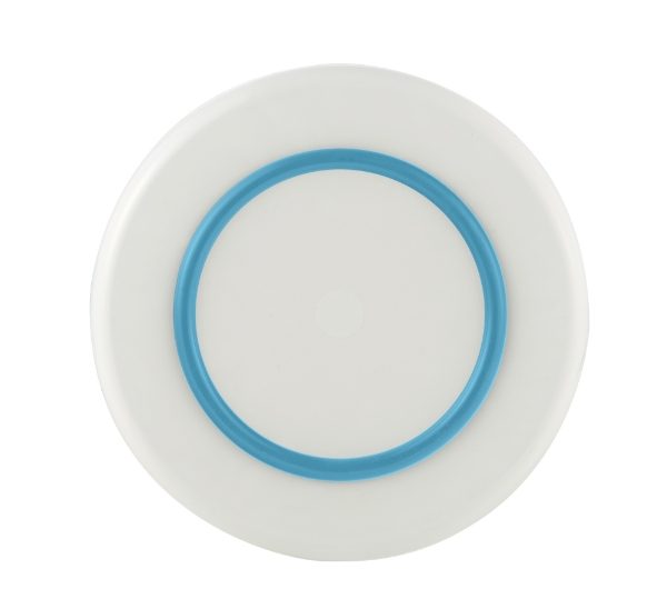 Sorona Non-Slip Pasta Bowl -White w Vivid Blue Non Slip
