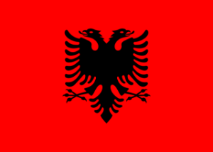 Albania Courtesy Flag 30 x 45cm
