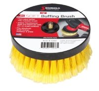 Soft Buffing Brush - 6.5" Split End Yellow Polystyrene