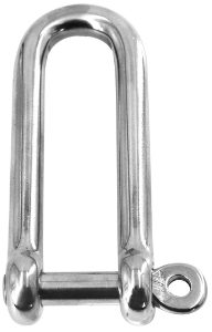 Long D Shackle with Captive Pin - 5's Only (Except 12mm)