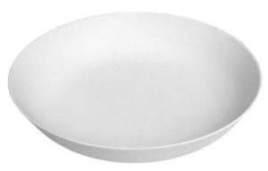 Sorona Non-Slip Pasta Bowl -White w Vivid Blue Non Slip