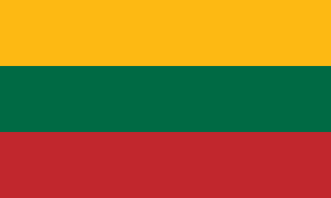 Lithuania Courtesy Flag 30 x 45cm