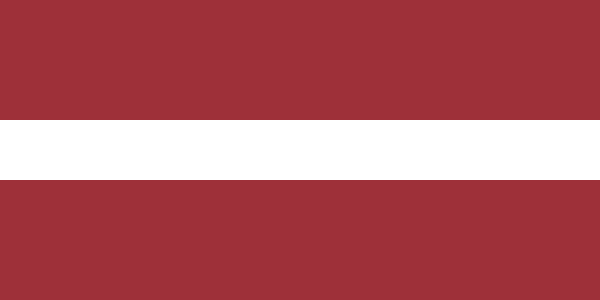 Latvia Courtesy Flag 30 x 45cm