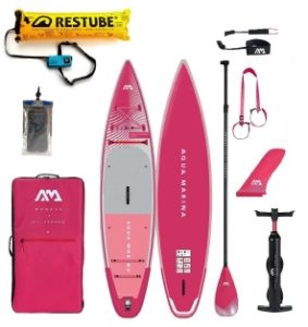 Coral Touring (Raspberry) - Touring iSUP 11'6", Restube Active & Aquapac Compact Plus Grey Phone Case - Exclusive Bundle Price!