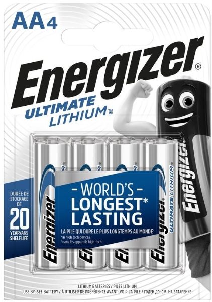 Energiser AA Lithium 1.5v 4 Pack