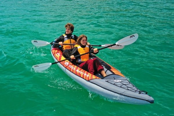 Aqua Marina Memba-390 2 Person Touring Kayak w/ Paddle Set