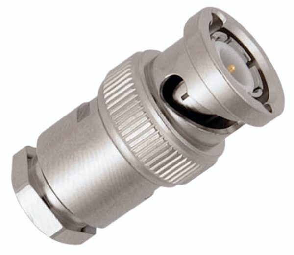 BNC Plug for RG58 Cable - Nickel Plated Brass