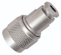 N Type Plug for RG58 Cable - Nickel Plated Brass