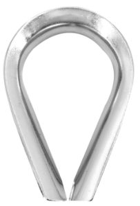 Wire Rope Thimble - Pack of 5 (2-16mm) / Single Pack (18-24mm)