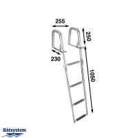Ladder Telescopic Folding, 1300mm, 4 steps & Grips - BUT45