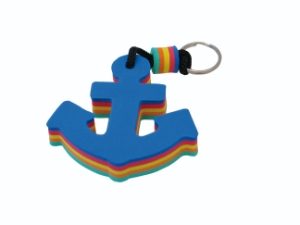 Floating Foam Key Fob - Anchor - Pack of 6