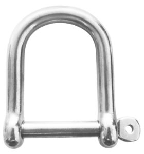 Wide D Shackle with Captive Pin - 5's Only (Except 12mm)